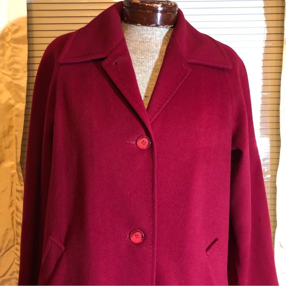 Pendleton Red Wool Pea Coat Size 16p - image 2